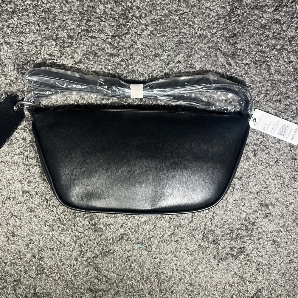 French connection Clara texture tag Crossbody studded black New NWT $98 Y2K Size